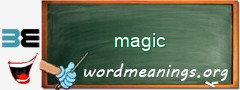 WordMeaning blackboard for magic